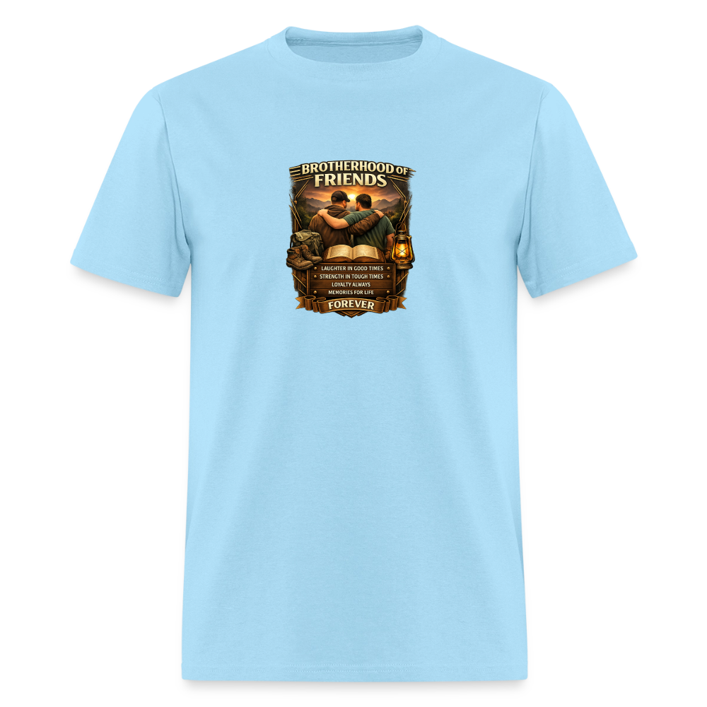 "Brotherhood of Friends" | Men's T-Shirt | GILDAN 5000 - powder blue
