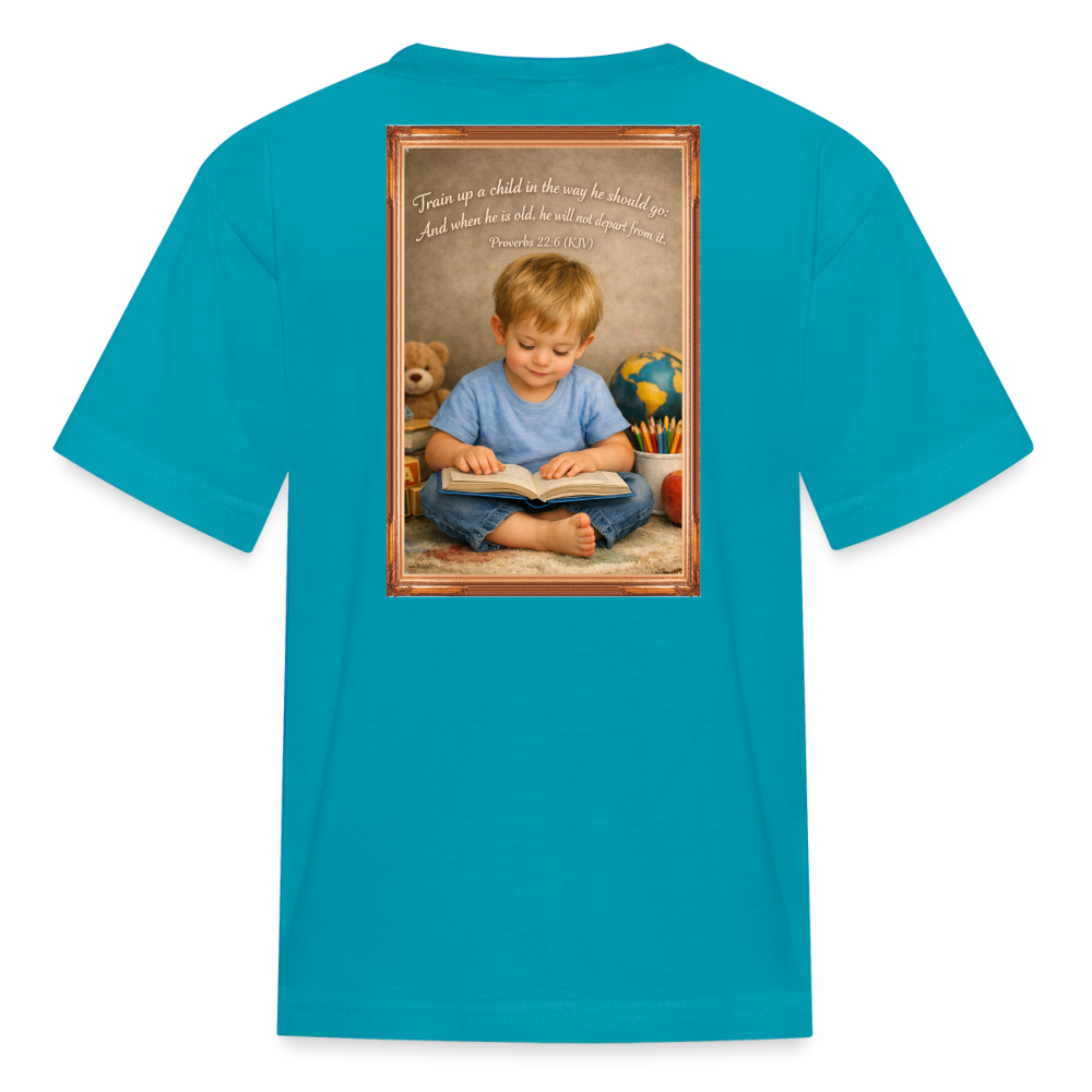 Homeschool Grandson | Boys' T-Shirt - turquoise