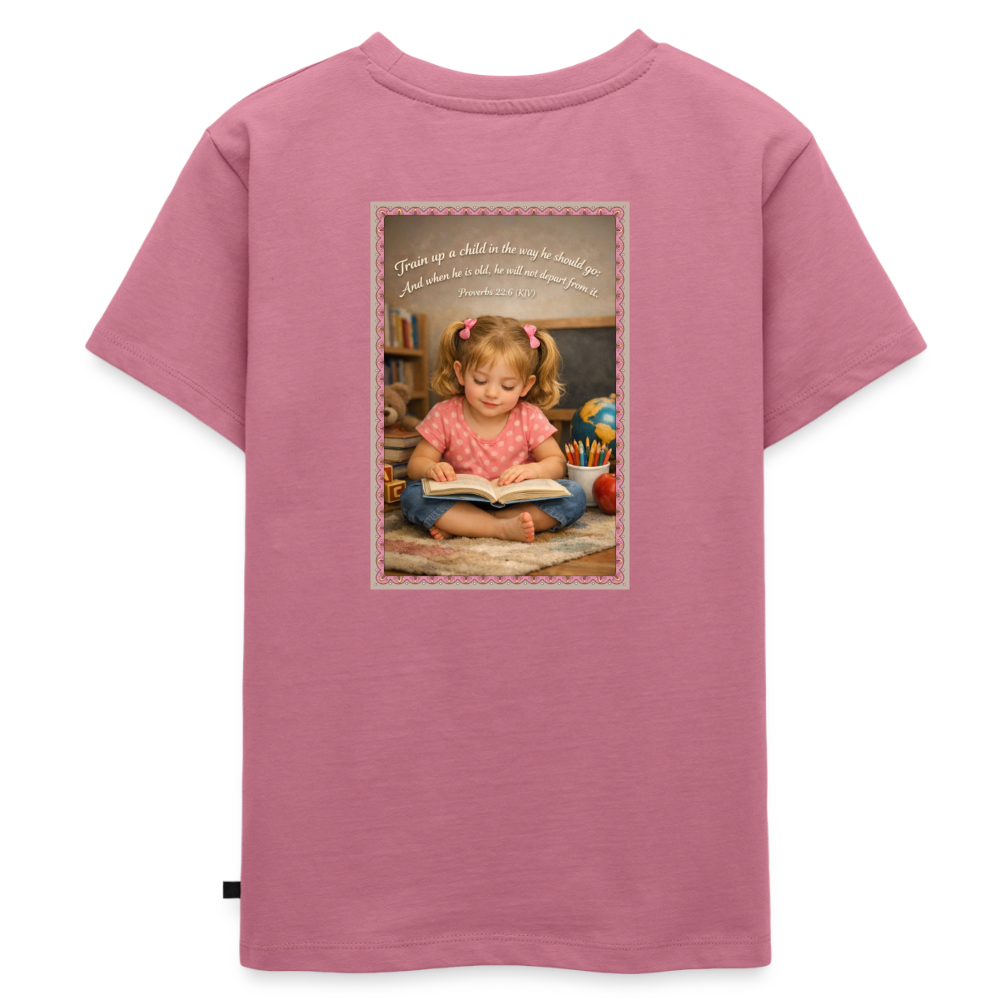 Homeschool Twin Girl — Kids' T-Shirt / Toddler Premium T-Shirt - mauve