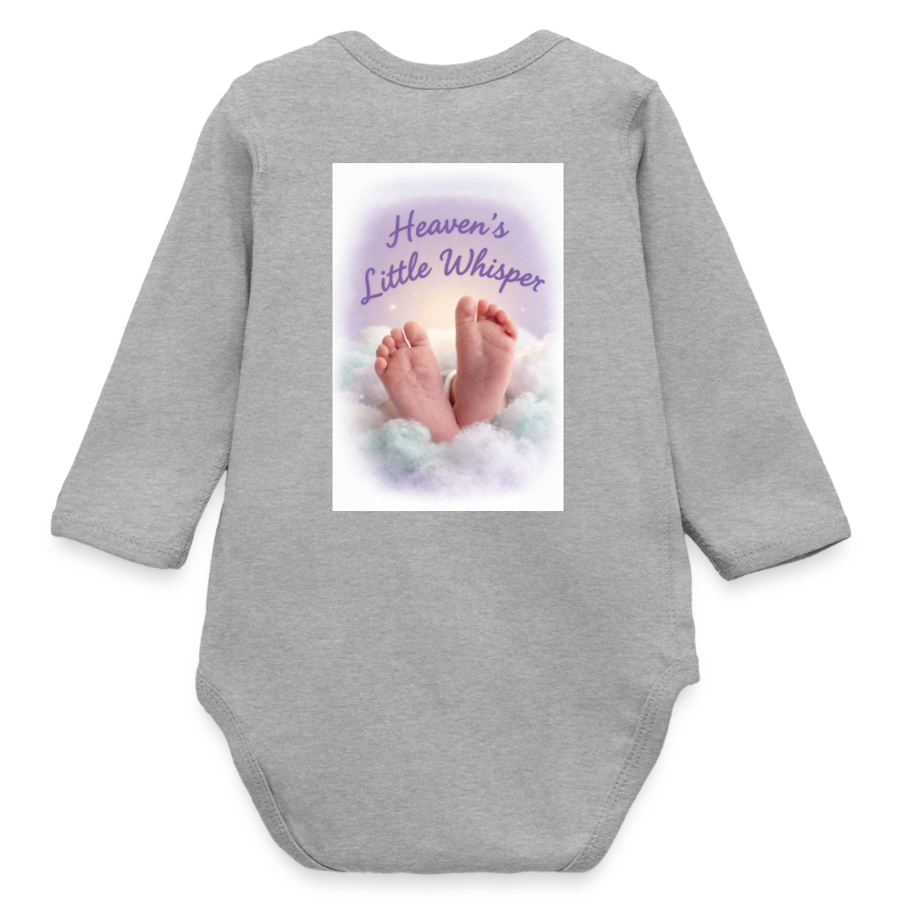 Fresh From Heaven | Long Sleeve Baby Bodysuit - heather gray