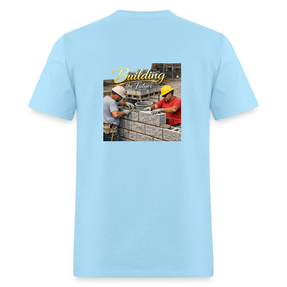 "Building the Future" | Masonry & Bricklayer Men's T-Shirt - powder blue