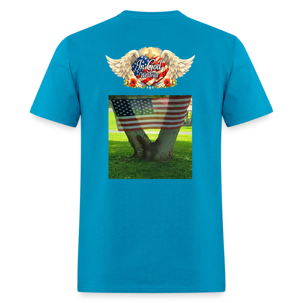 Memorial Day — "Your Sacrifice is Never Forgotten" | Men's T-Shirt — Classic Edition - turquoise
