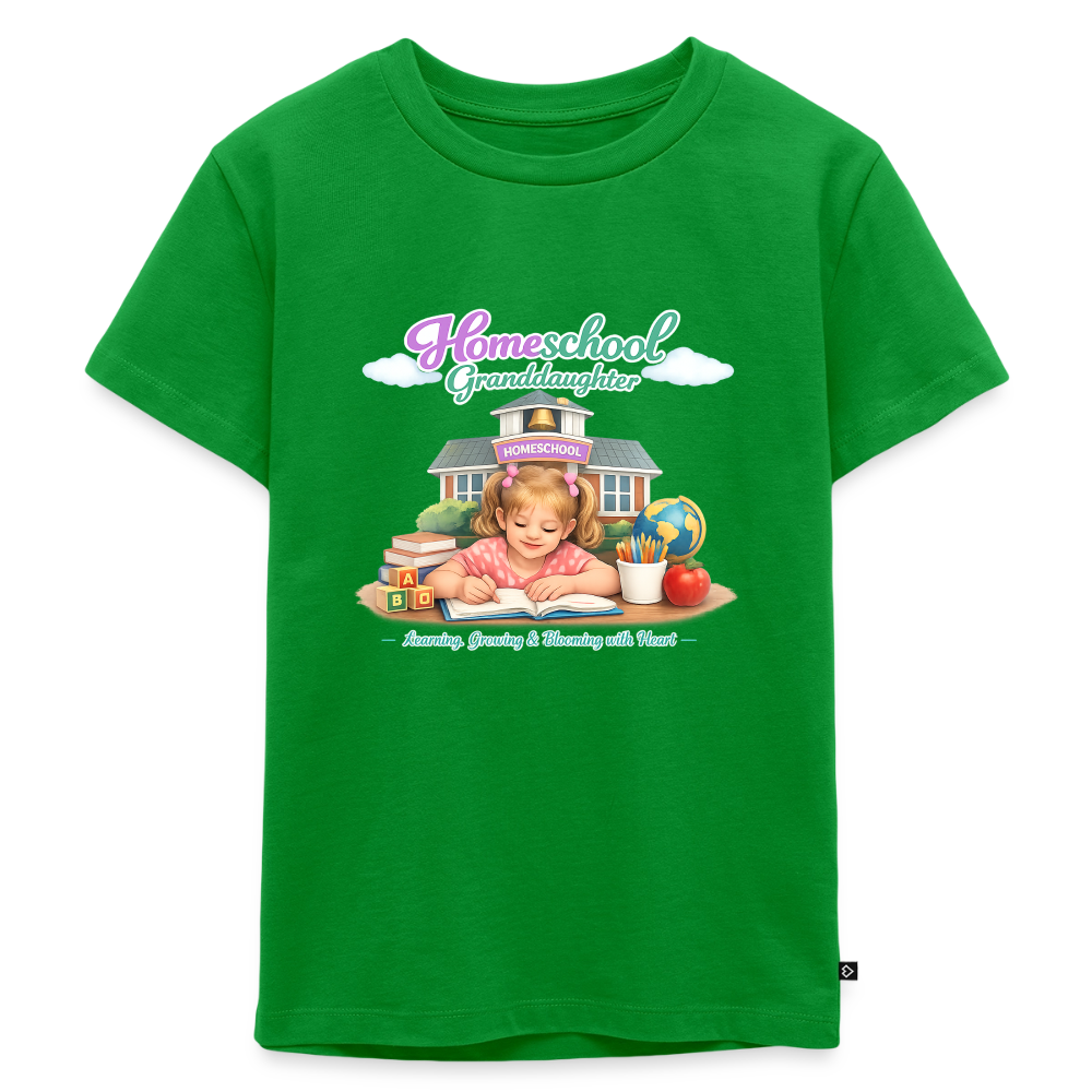 Homeschool Granddaughter | Girls' T-Shirt - green