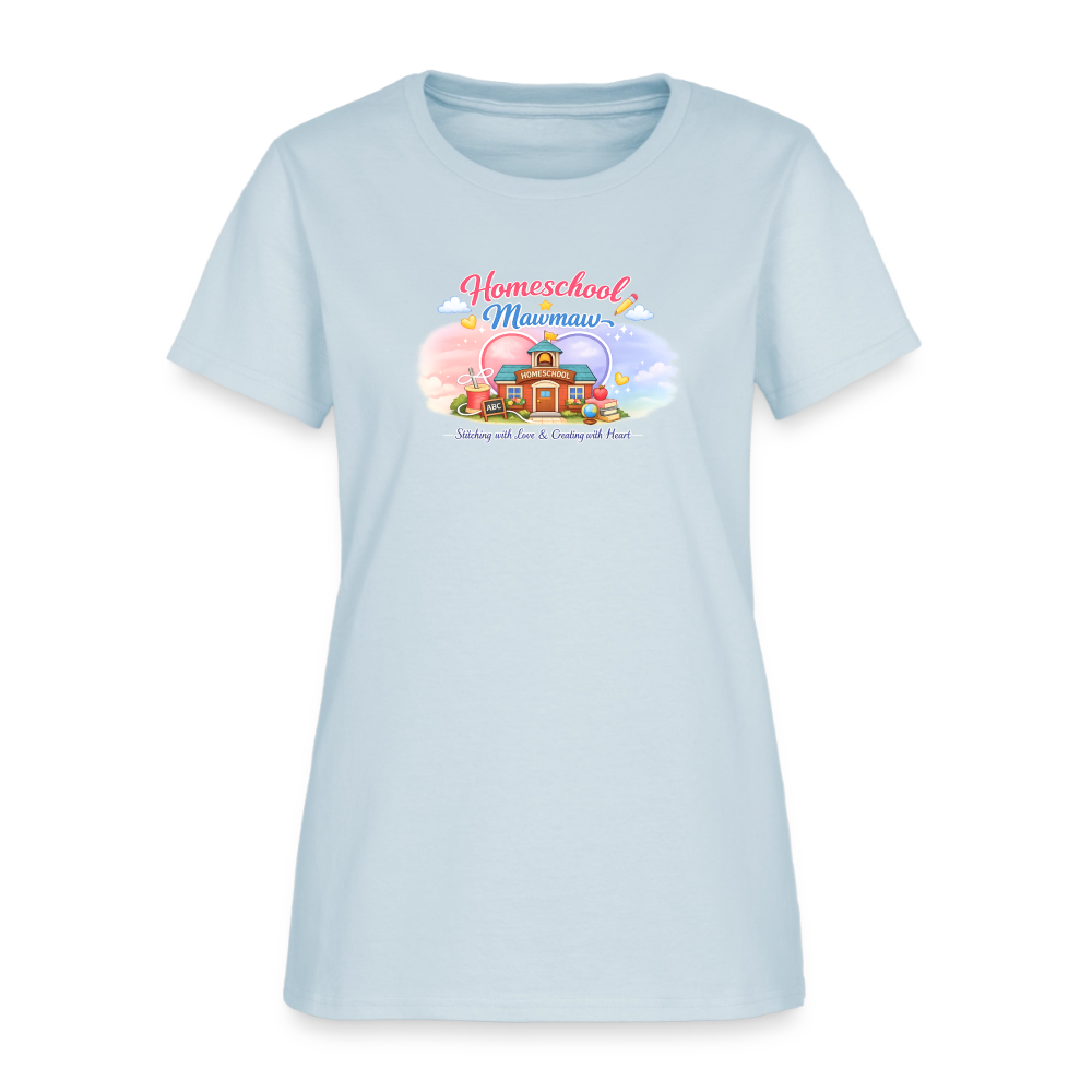 Homeschool Mawmaw | Women's T-Shirt - light blue