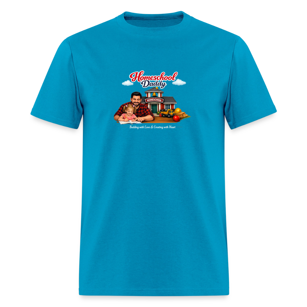 Homeschool Daddy | Men's T-Shirt GILDAN 5000 - turquoise