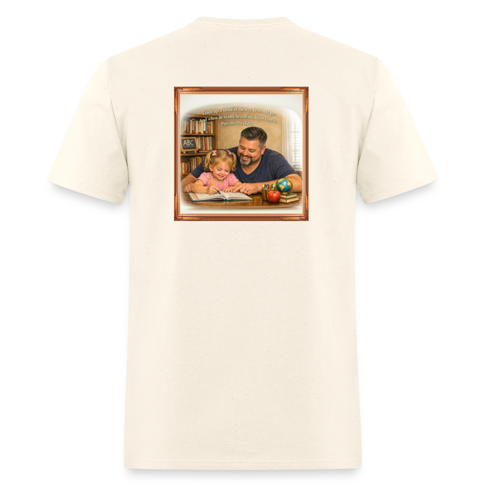 Homeschool Daddy | Men's T-Shirt GILDAN 5000 - sweet cream heather