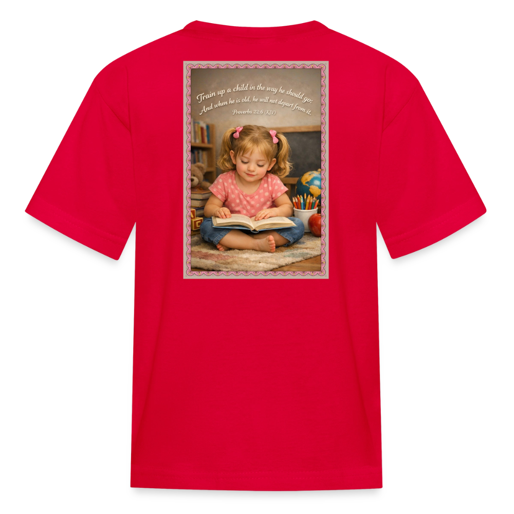 Homeschool Granddaughter | Girls' T-Shirt - red