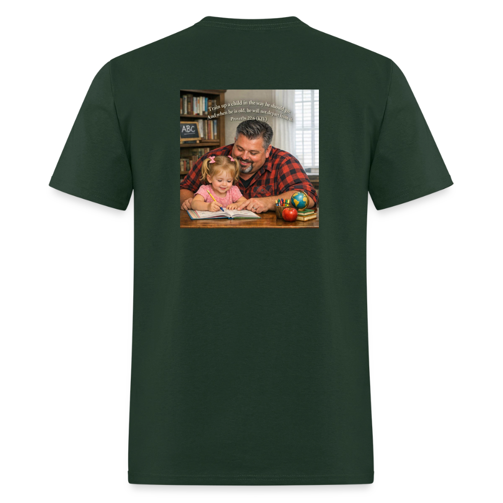Homeschool Pawpaw | Men's T-Shirt | GILDAN 5000 - forest green