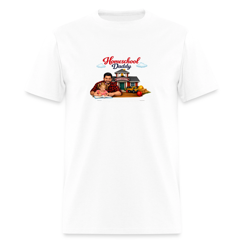 Homeschool Daddy | Men's T-Shirt GILDAN 5000 - white