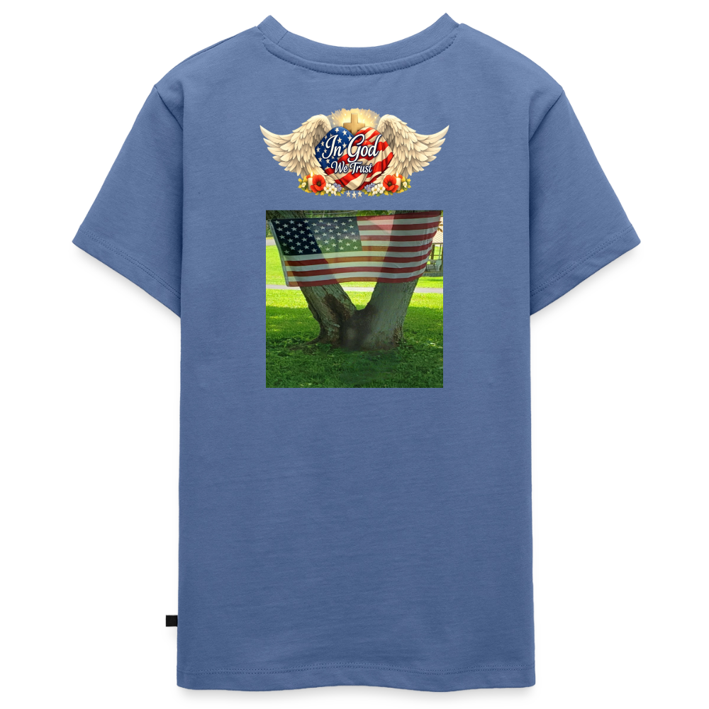 Memorial Day — "Your Sacrifice is Never Forgotten" | Kids' T-Shirt — Classic Edition - stone blue 