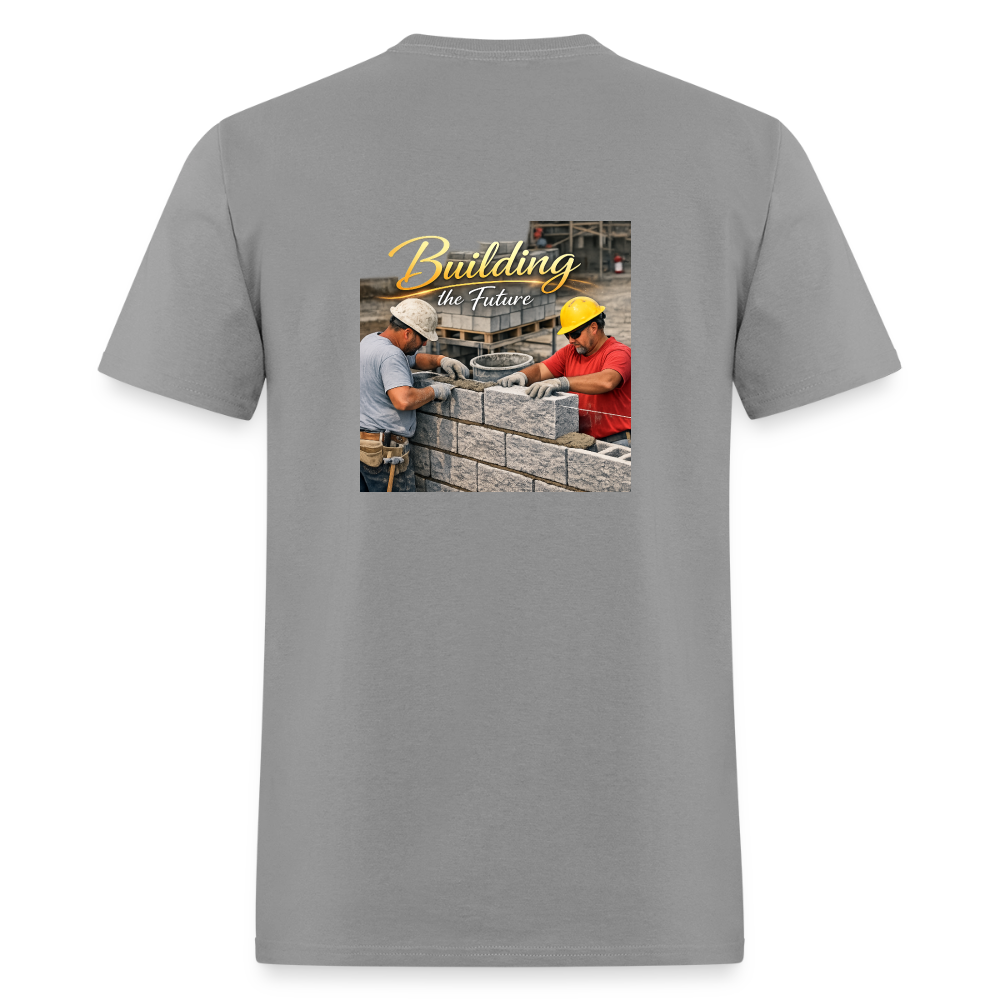 "Building the Future" | Masonry & Bricklayer Men's T-Shirt - rock