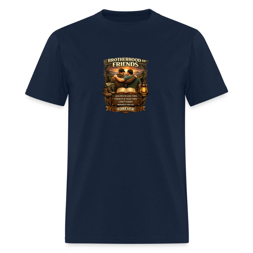 "Brotherhood of Friends" | Men's T-Shirt | GILDAN 5000 - navy