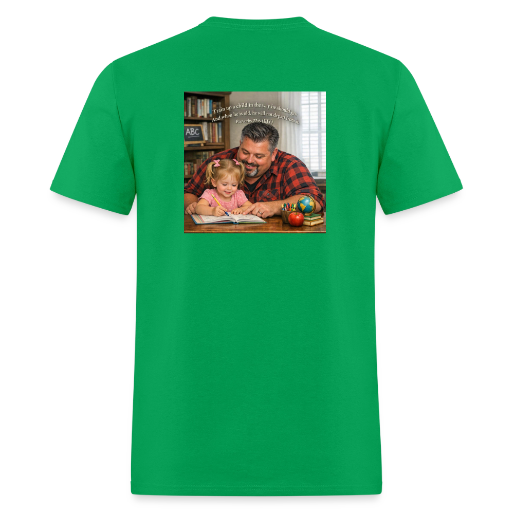 Homeschool Pawpaw | Men's T-Shirt | GILDAN 5000 - bright green