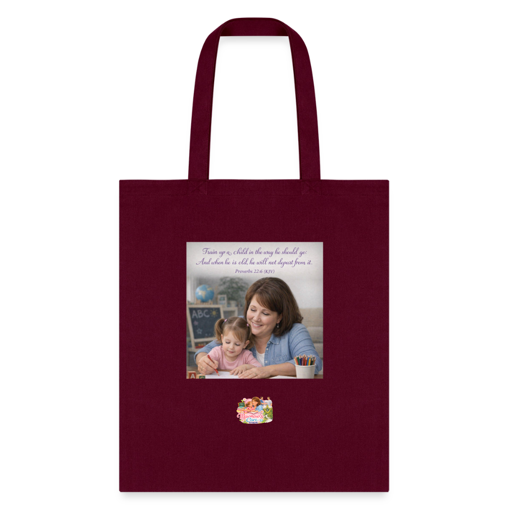 Homeschool Mawmaw |Tote Bag - burgundy