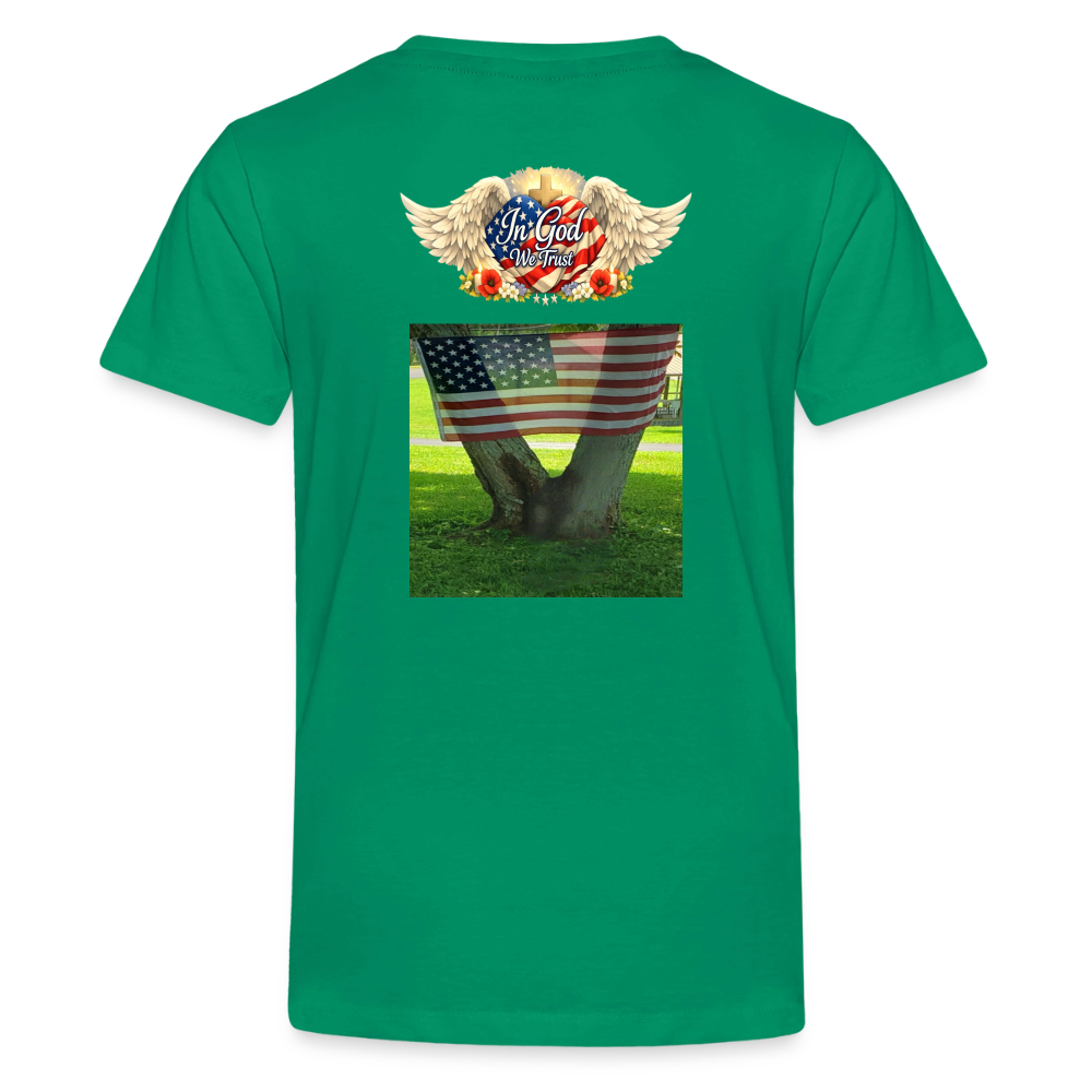 Memorial Day — "Your Sacrifice is Never Forgotten" | Kids' T-Shirt — Classic Edition - kelly green