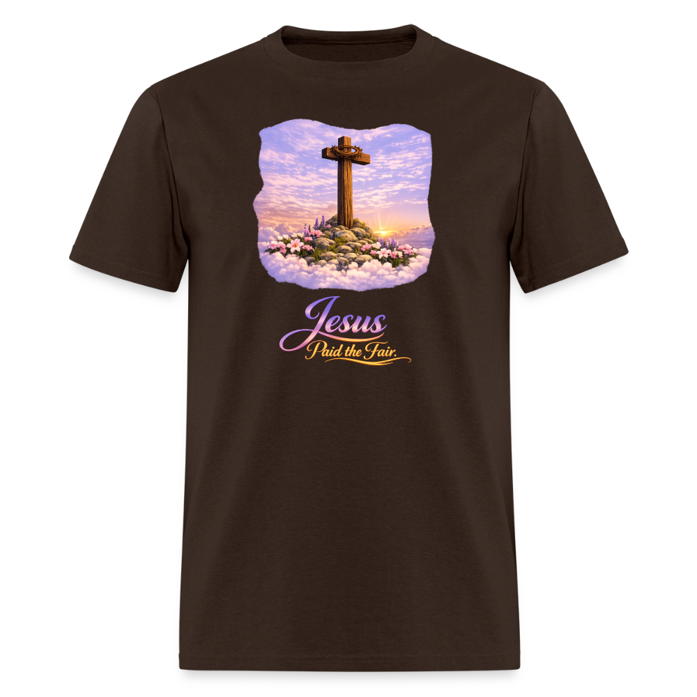 Jesus Paid the Fair | Men's T-Shirt | GILDAN 5000 - brown