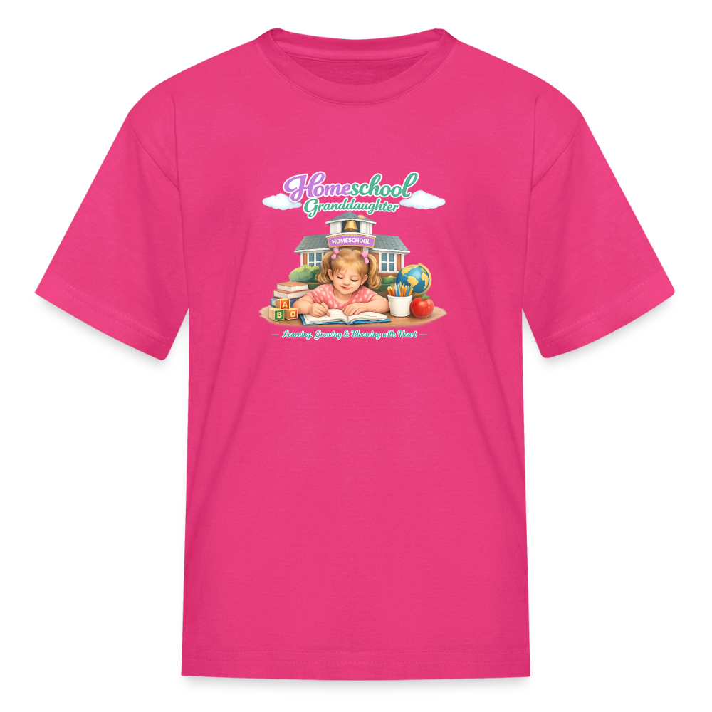 Homeschool Granddaughter | Girls' T-Shirt - fuchsia