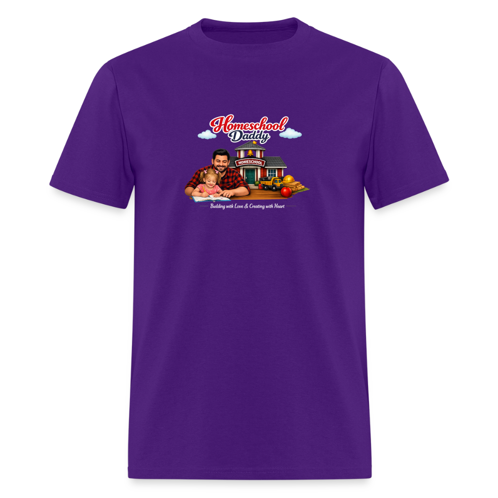 Homeschool Daddy | Men's T-Shirt GILDAN 5000 - purple