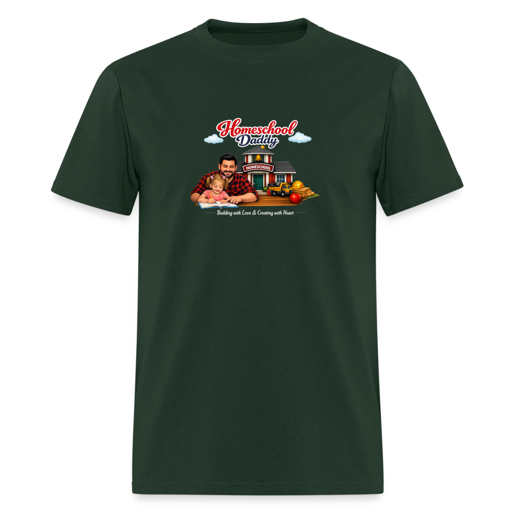 Homeschool Daddy | Men's T-Shirt GILDAN 5000 - forest green