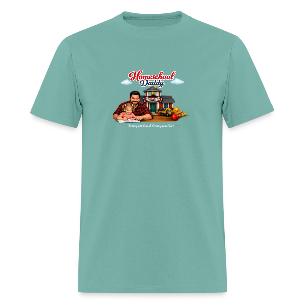 Homeschool Daddy | Men's T-Shirt GILDAN 5000 - aquatic
