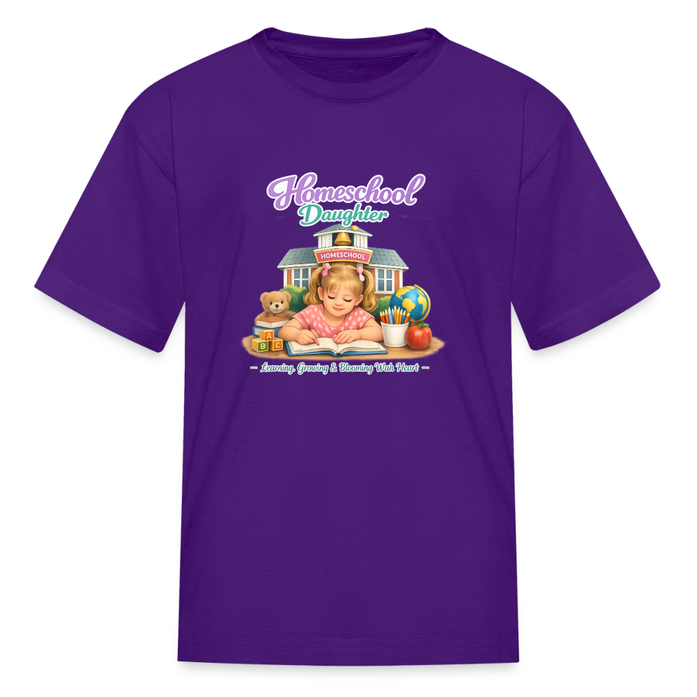 Homeschool Daughter | Girls' T-Shirt - purple
