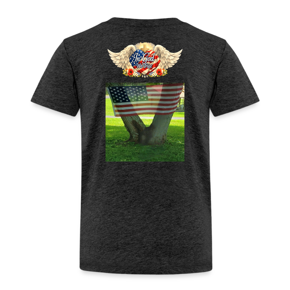 Memorial Day - " Your Sacrifice is Never Forgotten" | Toddler T-Shirt - Classic Edition - charcoal grey