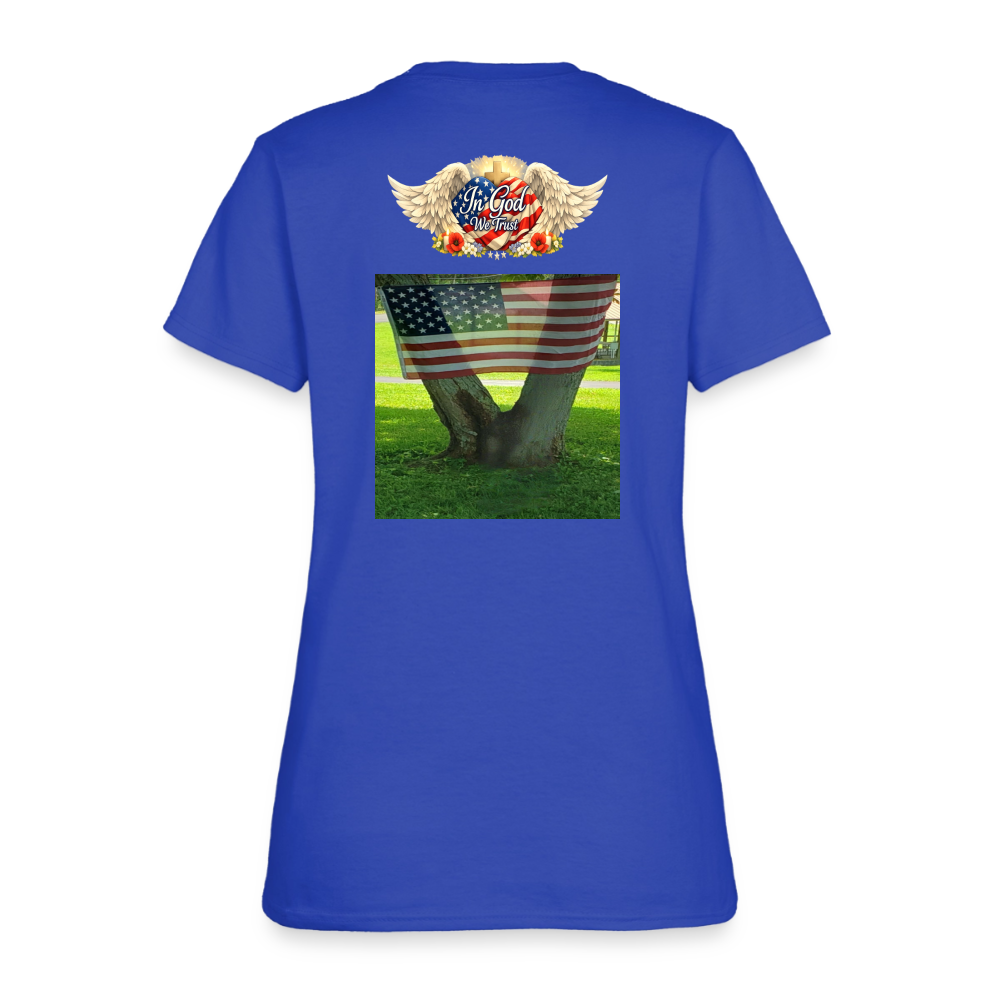 Memorial Day — "Your Sacrifice is Never Forgotten" | Women's T-Shirt — Classic Edition - royal blue