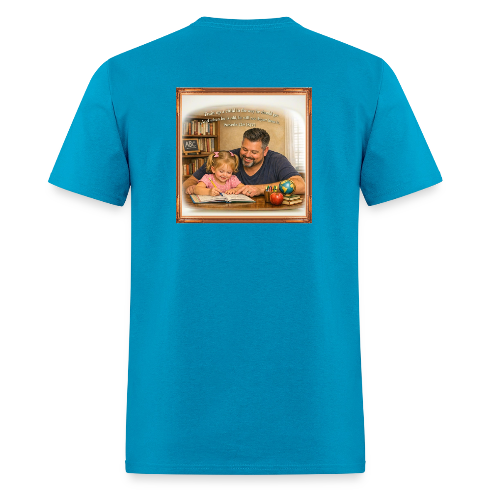 Homeschool Daddy | Men's T-Shirt GILDAN 5000 - turquoise
