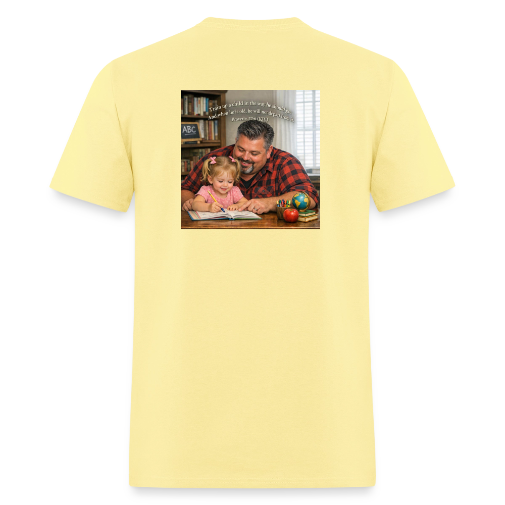 Homeschool Pawpaw | Men's T-Shirt | GILDAN 5000 - cornsilk