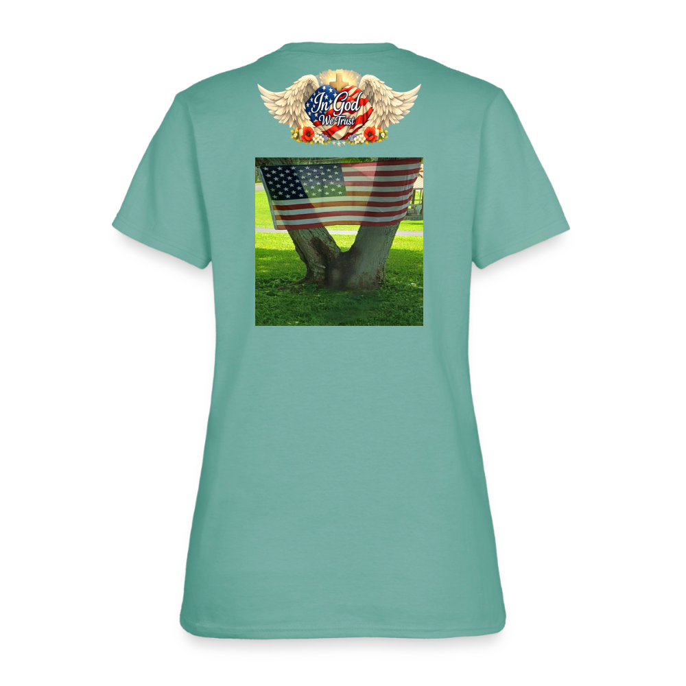 Memorial Day - Your Sacrifice is Never Forgotten | Women's T-Shirt - Classic Edition - aquatic