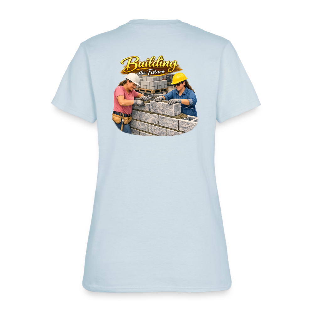 "Building the Future" | Masonry & Bricklayer Women's T-Shirt - light blue