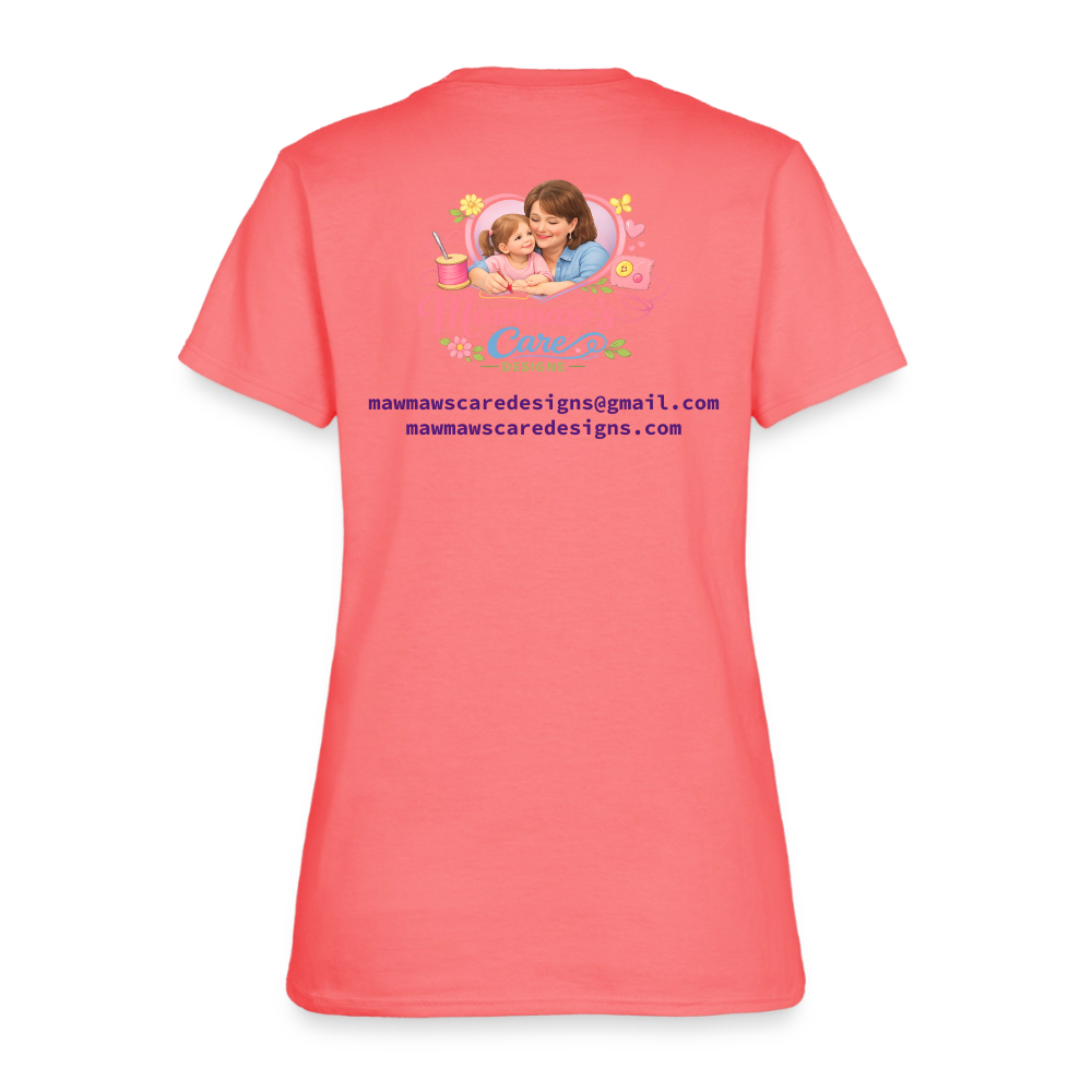 The Grave Could Not Hold Our Lord | Women's T-Shirt | 2nd Edition - coral