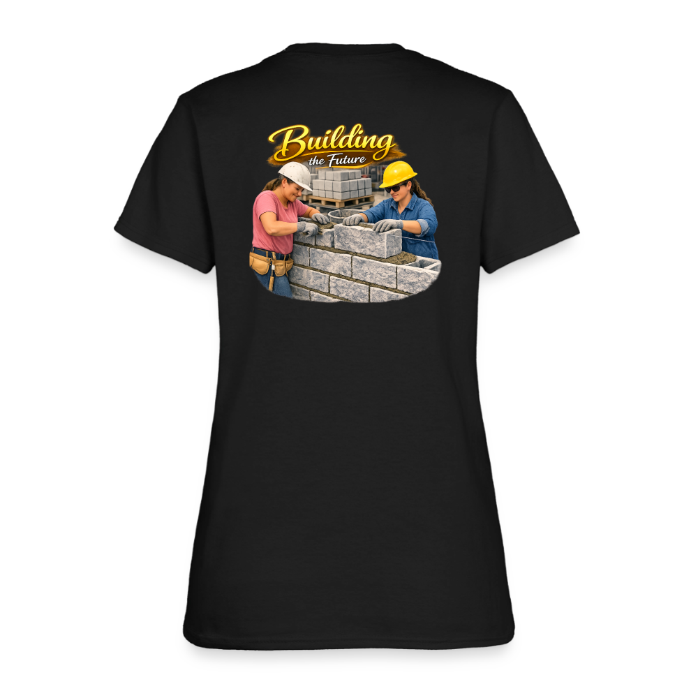 "Building the Future" | Masonry & Bricklayer Women's T-Shirt - black