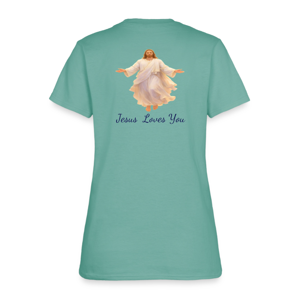 The Grave Could Not Hold Our Lord | Women's T-Shirt - aquatic