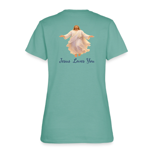 The Grave Could Not Hold Our Lord | Women's T-Shirt - aquatic