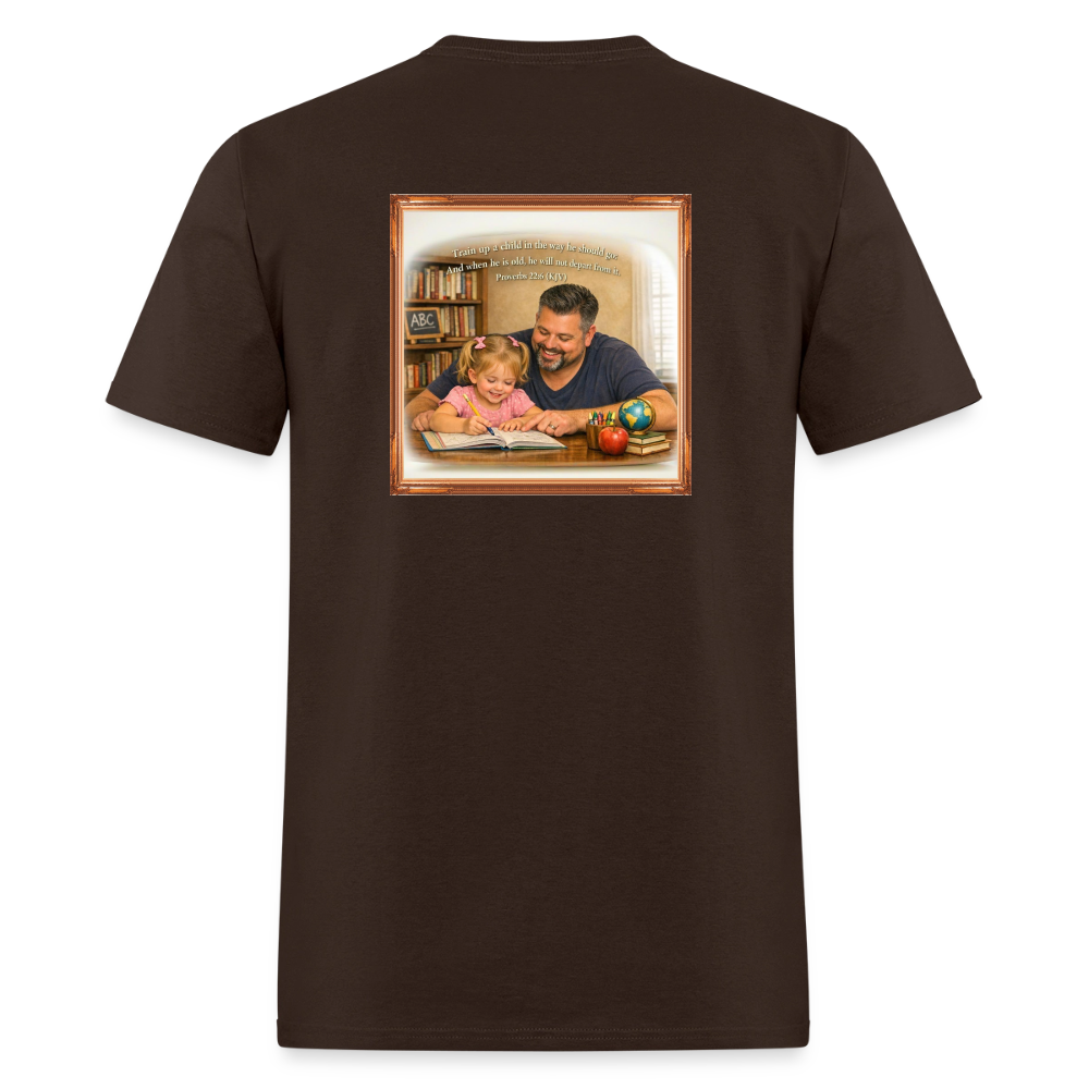 Homeschool Daddy | Men's T-Shirt GILDAN 5000 - brown