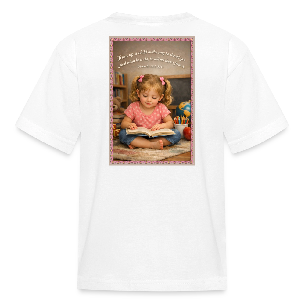 Homeschool Granddaughter | Girls' T-Shirt - white