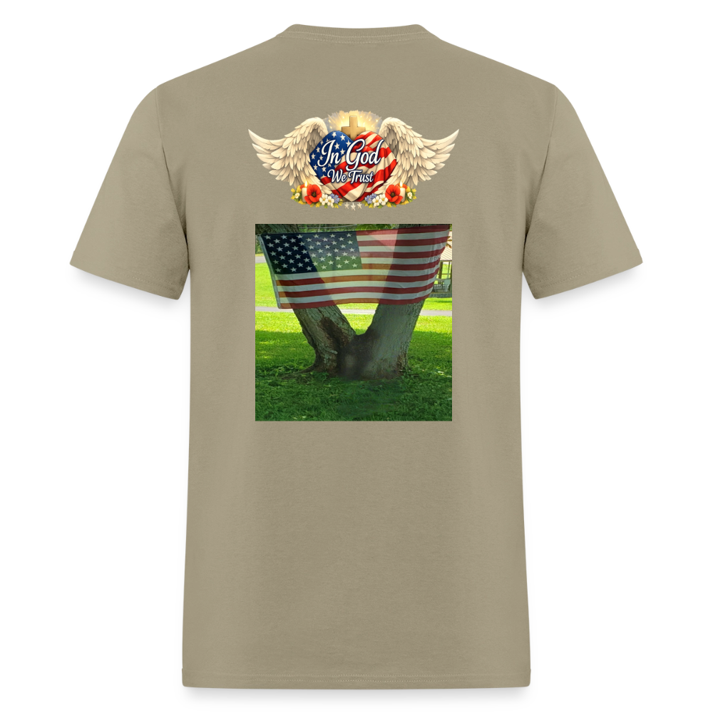 Memorial Day — "Your Sacrifice is Never Forgotten" | Men's T-Shirt — Classic Edition - khaki
