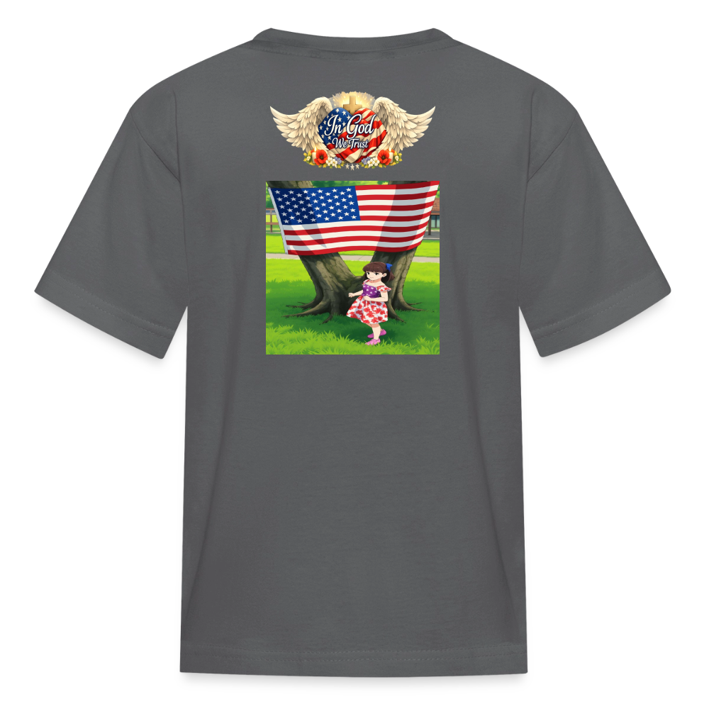 Memorial Day — "Your Sacrifice is Never Forgotten" Kid's | T-Shirt - charcoal