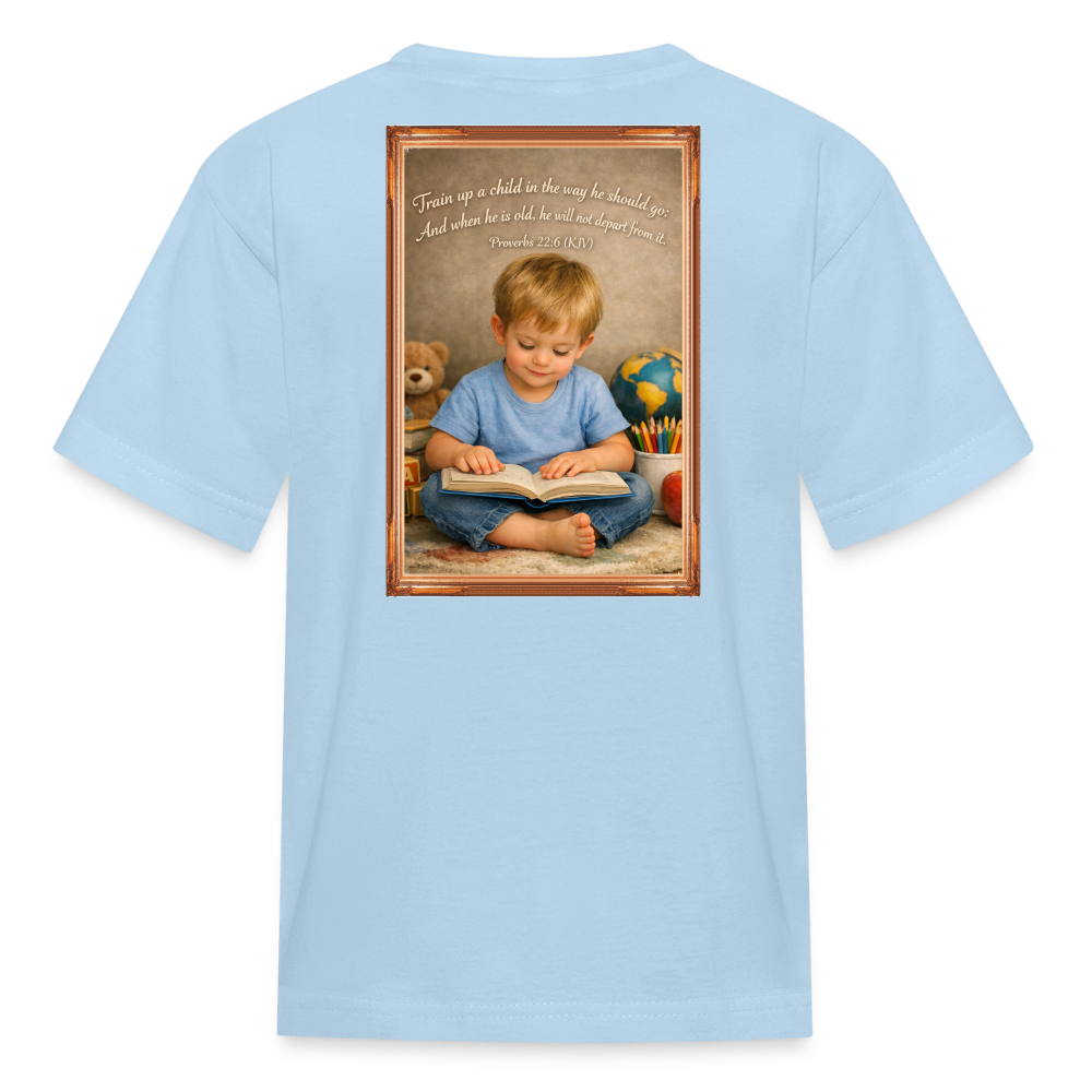 Homeschool Grandson | Boys' T-Shirt - powder blue