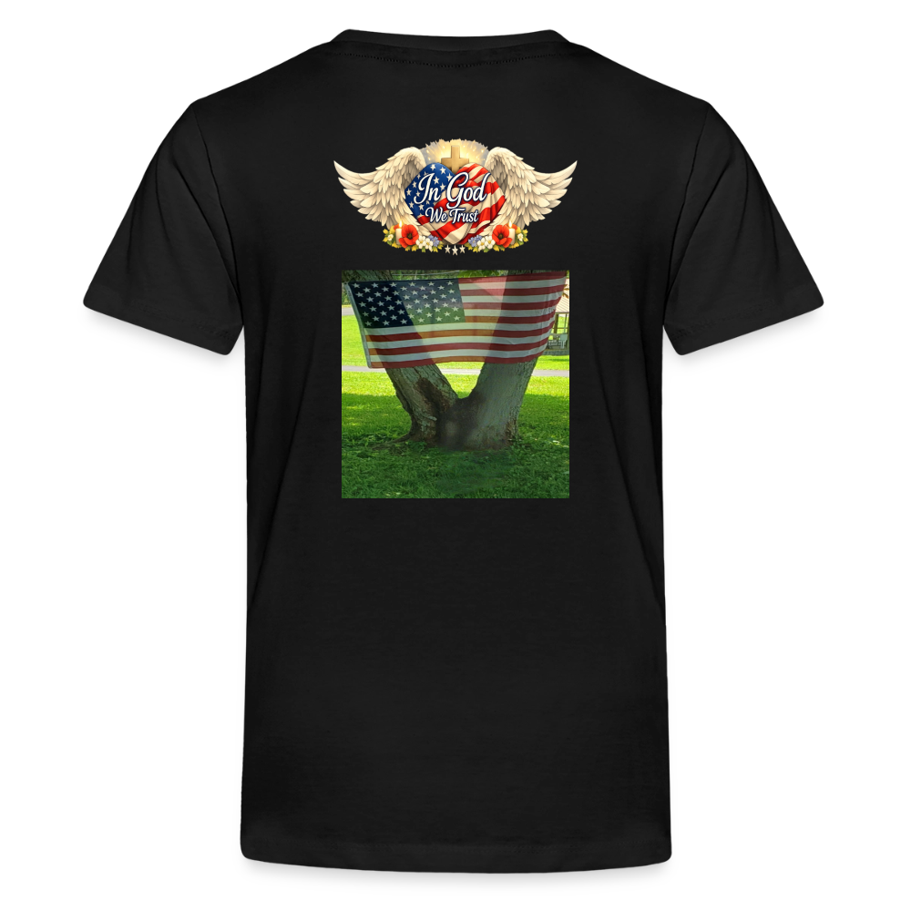 Memorial Day — "Your Sacrifice is Never Forgotten" | Kids' T-Shirt — Classic Edition - black