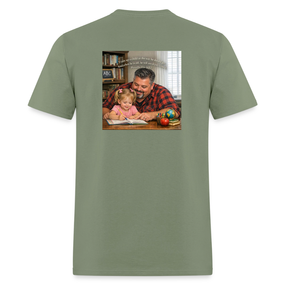 Homeschool Pawpaw | Men's T-Shirt | GILDAN 5000 - military green