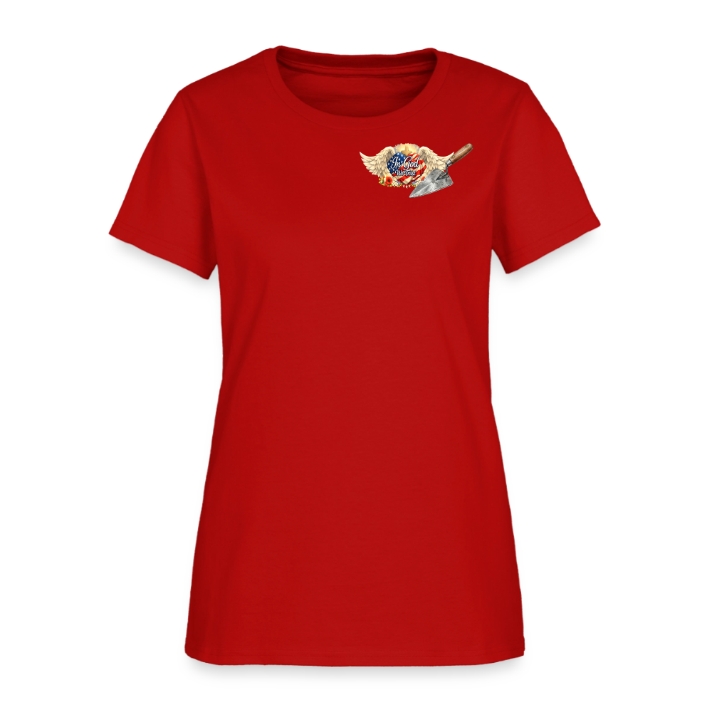 "Building the Future" | Masonry & Bricklayer Women's T-Shirt - red