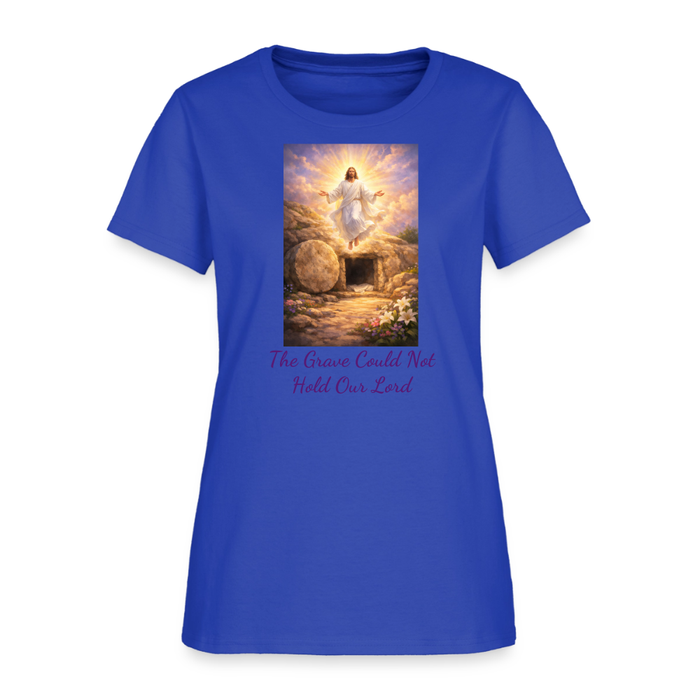 The Grave Could Not Hold Our Lord | Women's T-Shirt | 2nd Edition - royal blue