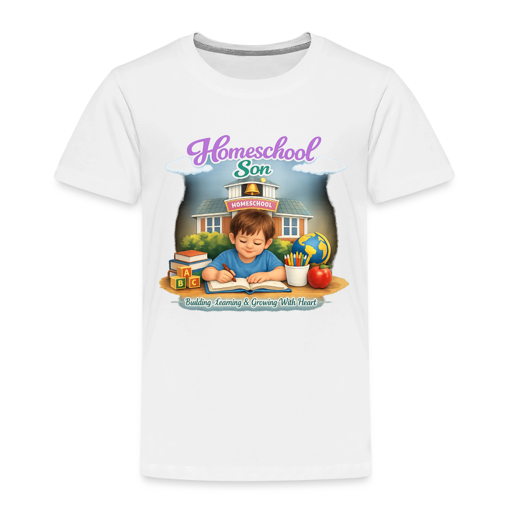 Homeschool Son | Boys' T-Shirt - white