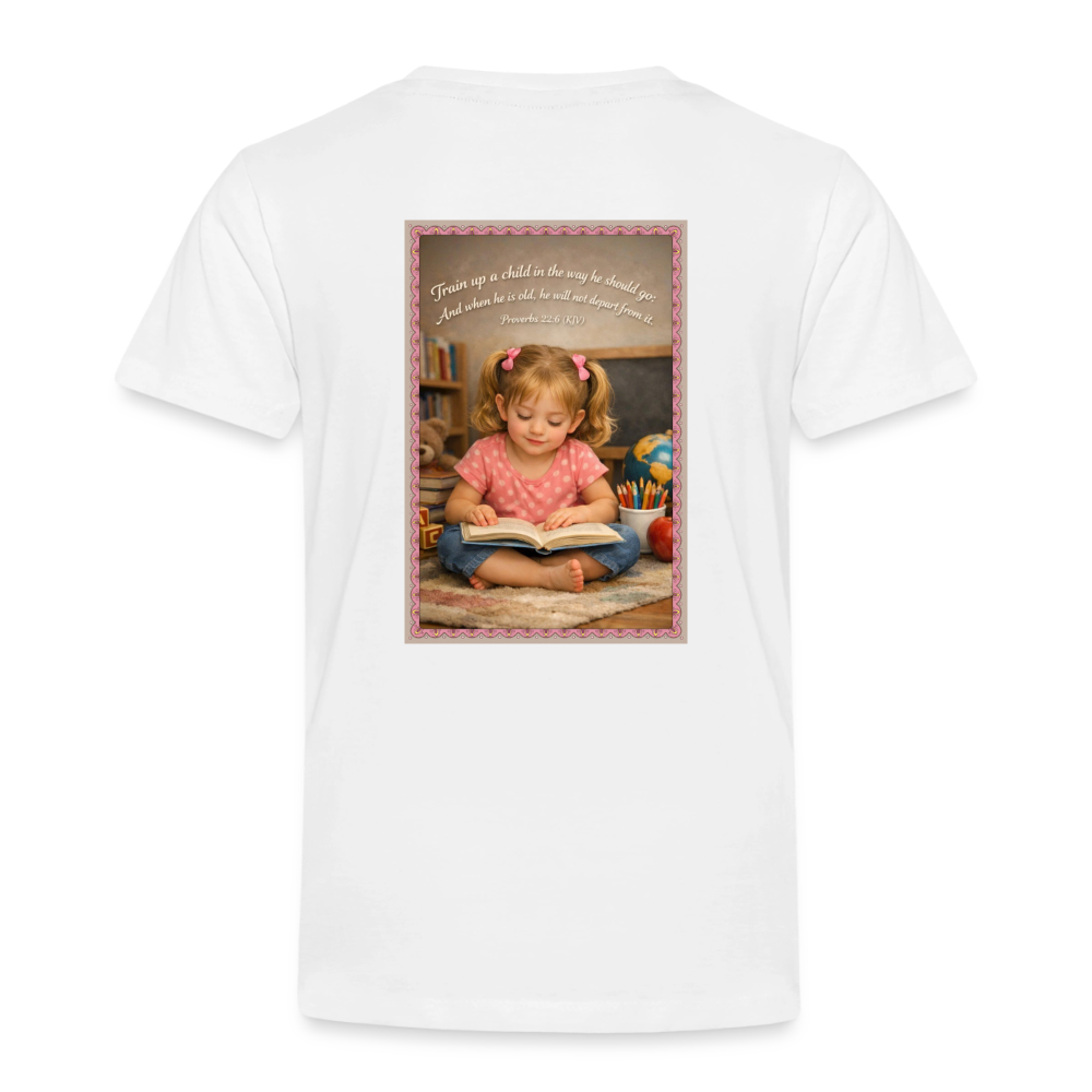Homeschool Twin Girl — Kids' T-Shirt / Toddler Premium T-Shirt - white