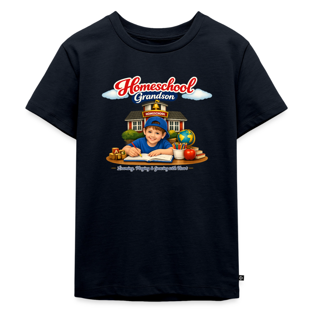 Homeschool Grandson | Boys' T-Shirt - navy