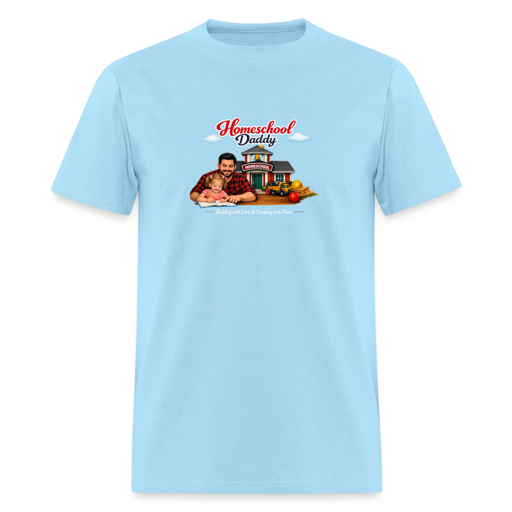 Homeschool Daddy | Men's T-Shirt GILDAN 5000 - powder blue