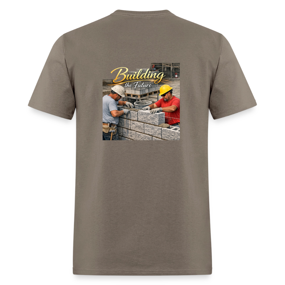 "Building the Future" | Masonry & Bricklayer Men's T-Shirt - safari
