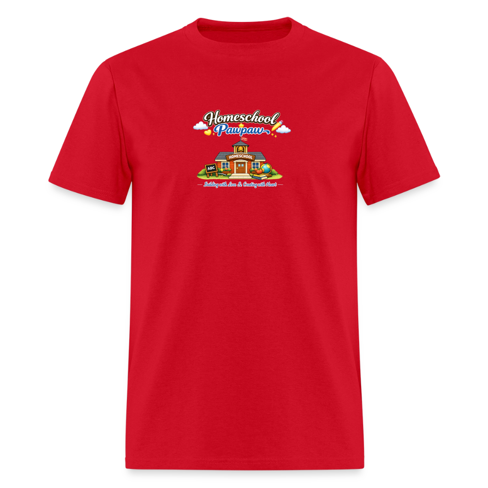 Homeschool Pawpaw | Men's T-Shirt | GILDAN 5000 - red